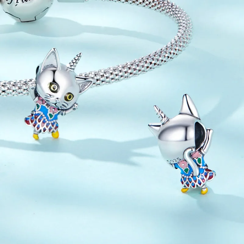 (kép) PANDORA típusú Furcsa macska Charm - SCC2378 - Megtekintés 4