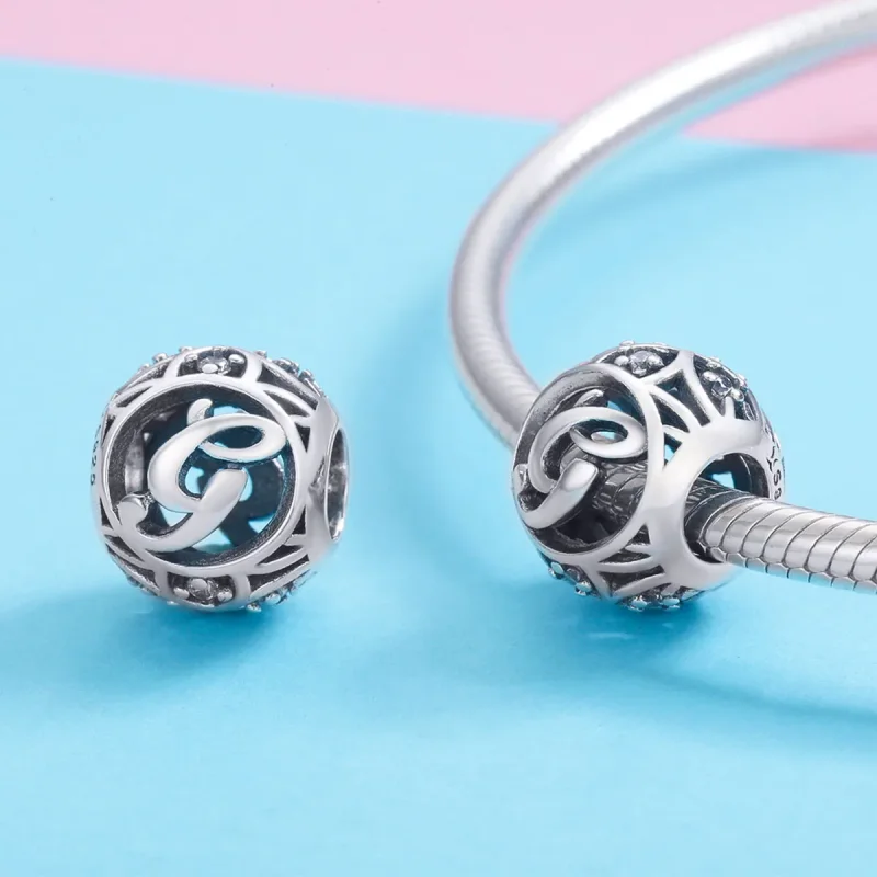 (kép) PANDORA típusú G-betű Charm - SCC738-G - Megtekintés 3