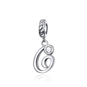 PANDORA típusú g betű függő charm - SCC1183-G (kép) PANDORA típusú g betű függő charm - SCC1183-G