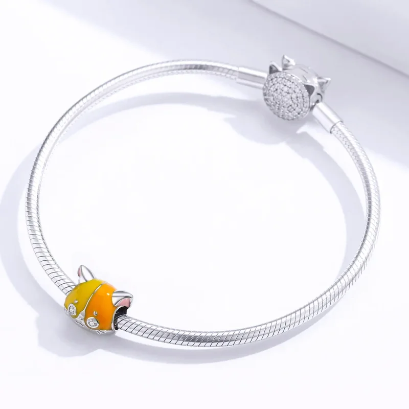 (kép) PANDORA típusú Garfield Charm - BSC189 - Megtekintés 3
