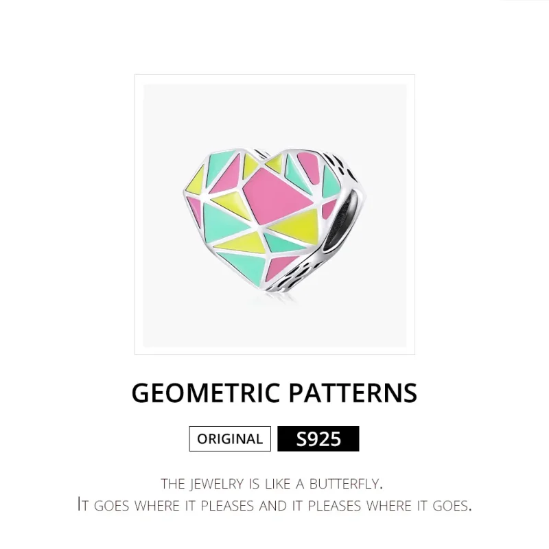 (kép) PANDORA típusú geometriai minták charm - SCC1761 - Megtekintés 6