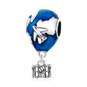 (kép) PANDORA típusú Globetrotter - hőlégballon Charm - SCC2028