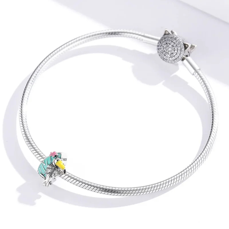 (kép) PANDORA típusú gólya charm - SCC1531 - Megtekintés 3