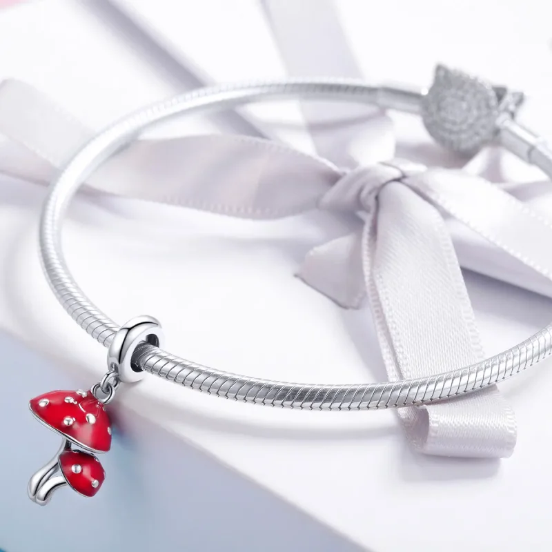 (kép) PANDORA típusú gomba függő charm - SCC1060 - Megtekintés 3