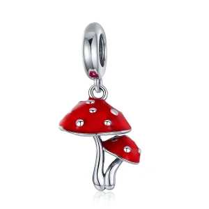 (kép) PANDORA típusú gomba függő charm - SCC1060