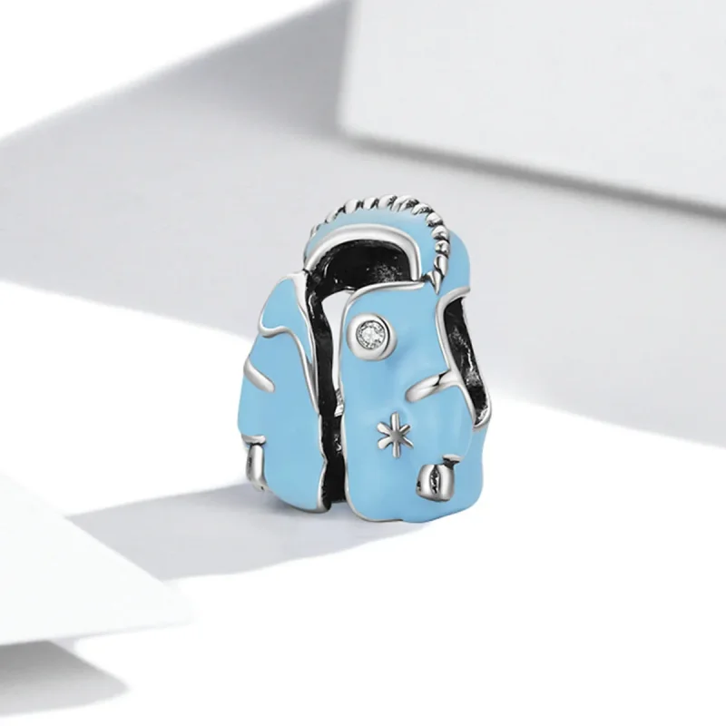 (kép) PANDORA típusú Égszínkék kabát Charm - SCC1999 - Megtekintés 2