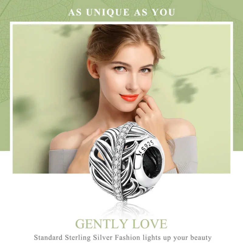(kép) PANDORA típusú gyengéd szerelem charm - SCC1065 - Megtekintés 2
