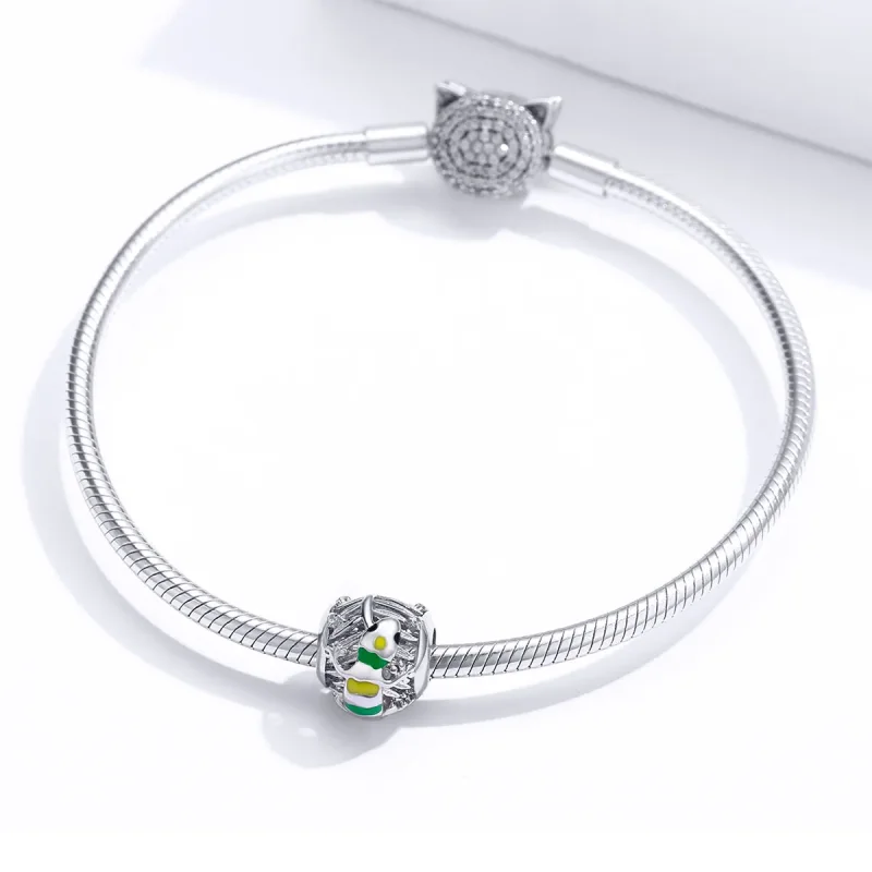 (kép) PANDORA típusú gyík charm - BSC199 - Megtekintés 3