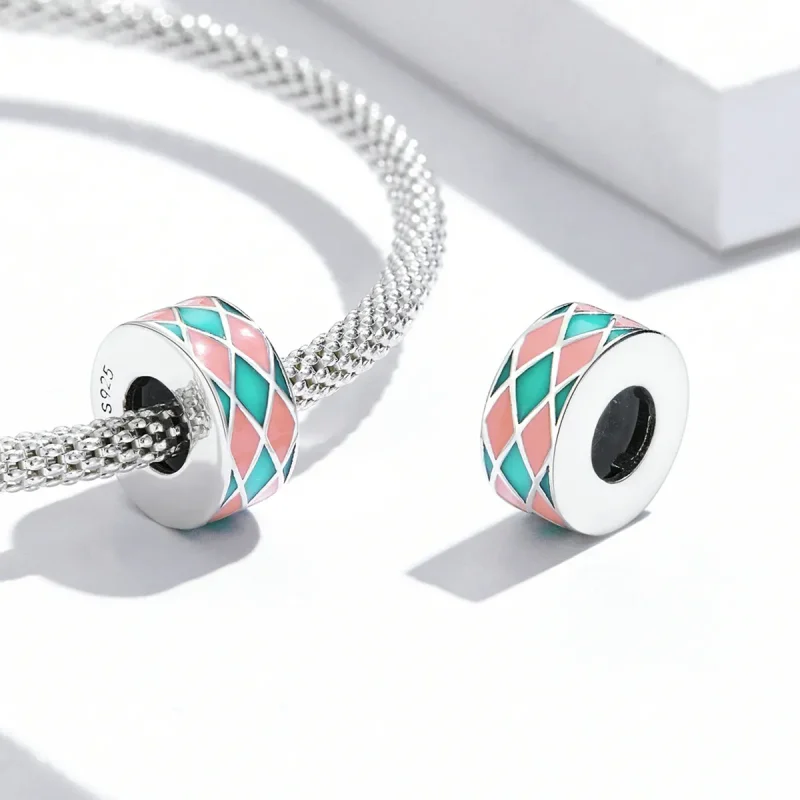 (kép) PANDORA típusú Gyémánt rács Charm - SCC2165 - Megtekintés 4