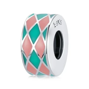 (kép) PANDORA típusú Gyémánt rács Charm - SCC2165