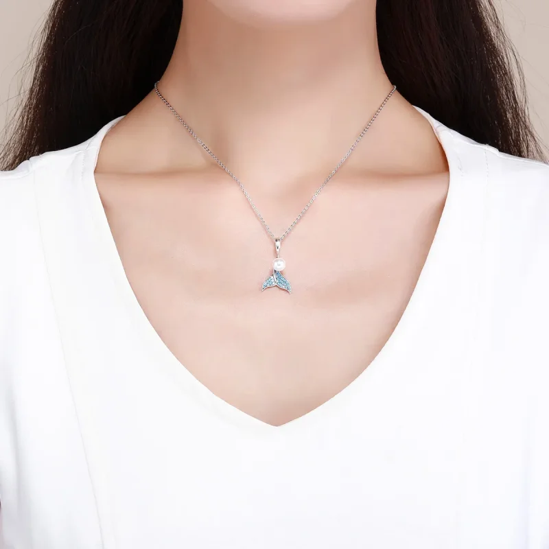 (kép) PANDORA típusú gyöngyös sellőfarok charm - SCC877 - Megtekintés 5
