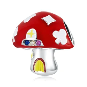 (kép) PANDORA típusú Gyönyörű gombaház Charm - SCC2246