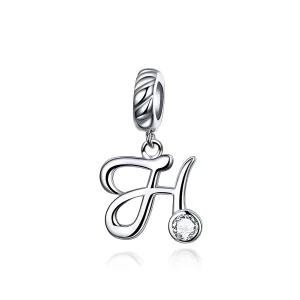 PANDORA típusú h betű függő charm - SCC1183-H (kép) PANDORA típusú h betű függő charm - SCC1183-H