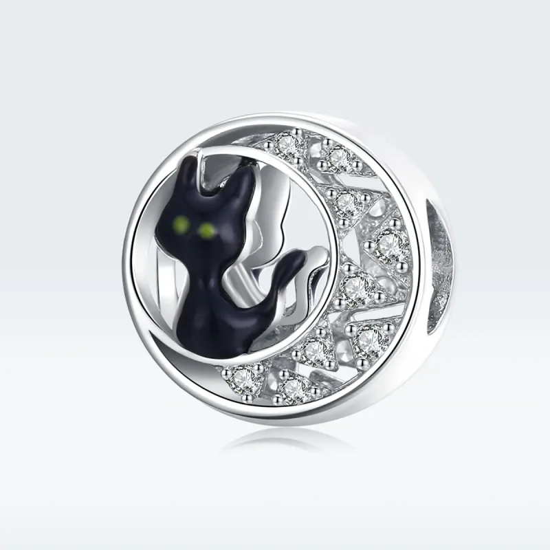 (kép) PANDORA típusú halloween fekete macska charm - BSC325 - Megtekintés 5