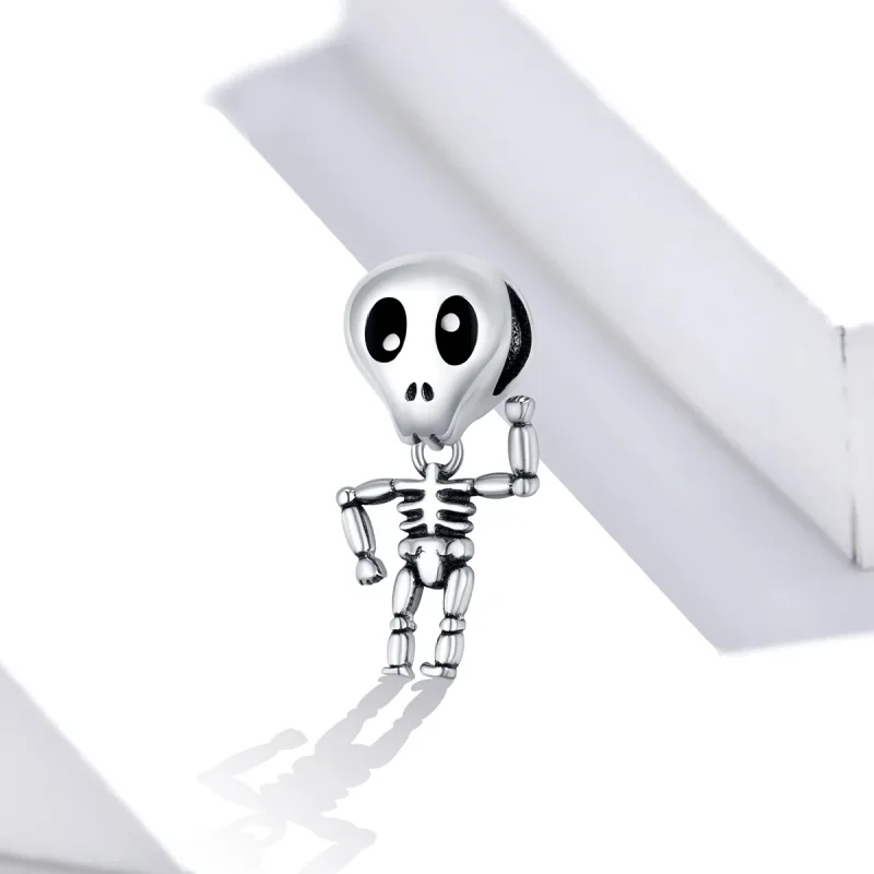 (kép) PANDORA típusú halloween koponya ember charm - SCC1617 - Megtekintés 2