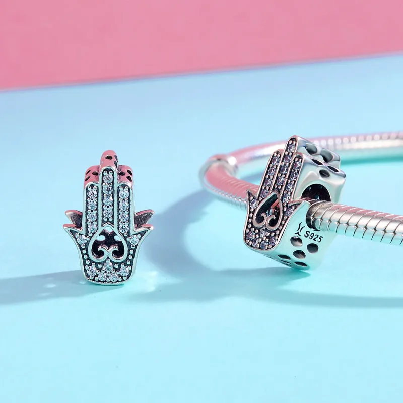 (kép) PANDORA típusú hamsa charm - SCC225 - Megtekintés 5