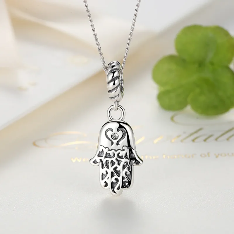 (kép) PANDORA típusú hamsa kéz függő charm - SCC031 - Megtekintés 5