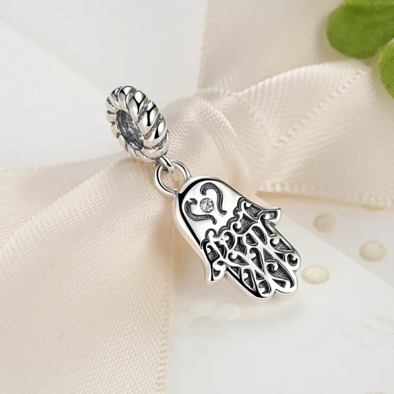 (kép) PANDORA típusú hamsa kéz függő charm - SCC031 - Megtekintés 6