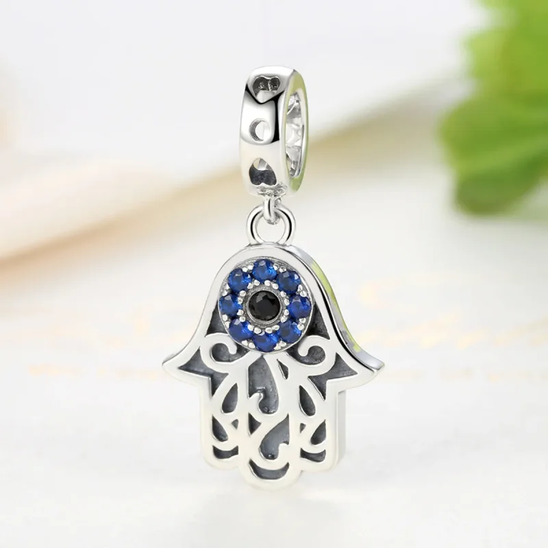 (kép) PANDORA típusú hamsa kéz függő charm - SCC085 - Megtekintés 4