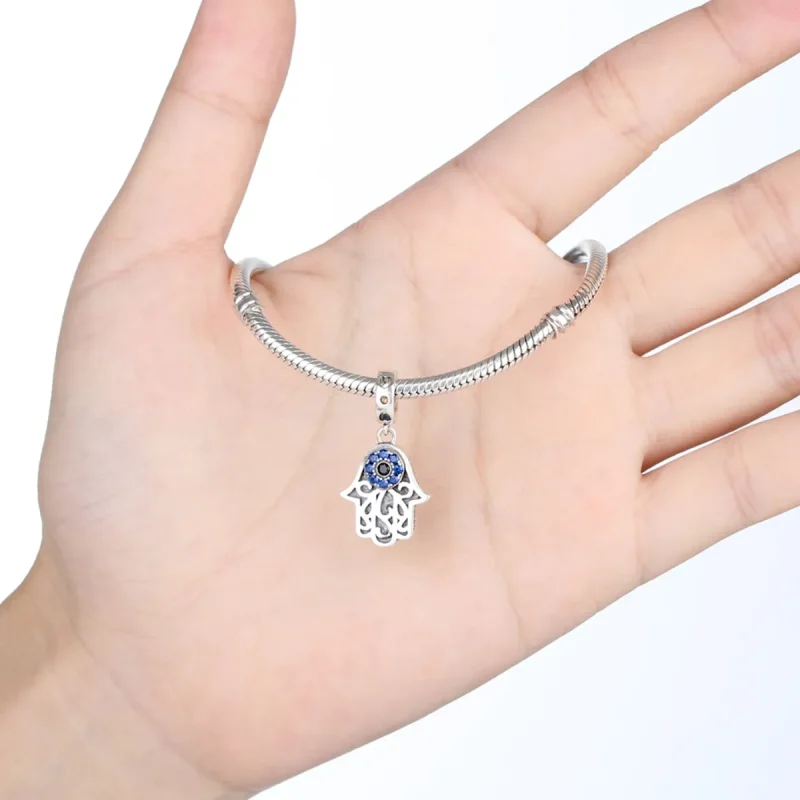 (kép) PANDORA típusú hamsa kéz függő charm - SCC085 - Megtekintés 6