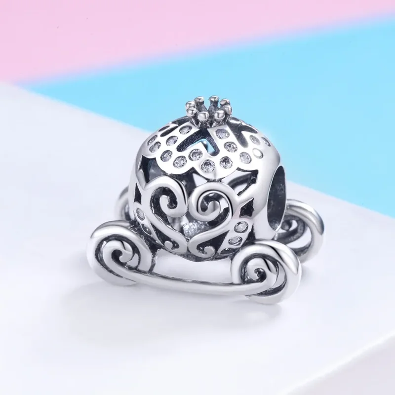 (kép) PANDORA típusú hamupipőke tökös autója charm - SCC792 - Megtekintés 2