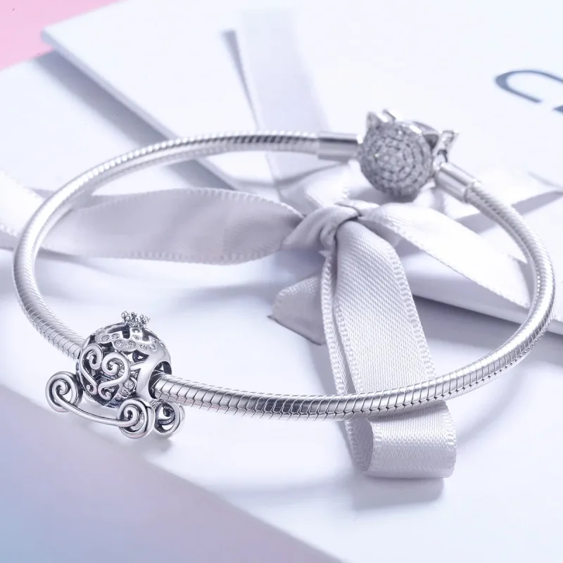 (kép) PANDORA típusú hamupipőke tökös autója charm - SCC792 - Megtekintés 4