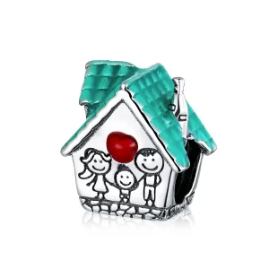 PANDORA típusú hangulatos házikó charm - SCC1518 (kép) PANDORA típusú hangulatos házikó charm - SCC1518