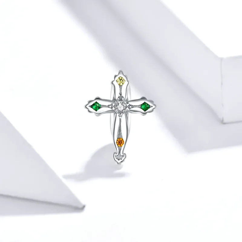 (kép) PANDORA típusú Hálaadás kereszt Charm - BSC343 - Megtekintés 2