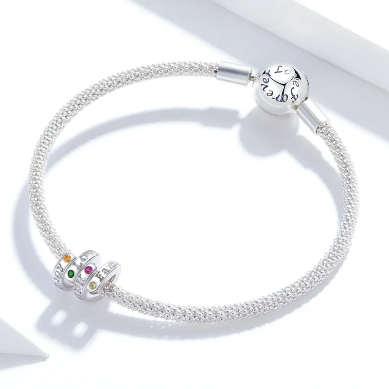 (kép) PANDORA típusú Hálaadás kulcsszavak Charm - BSC341 - Megtekintés 3