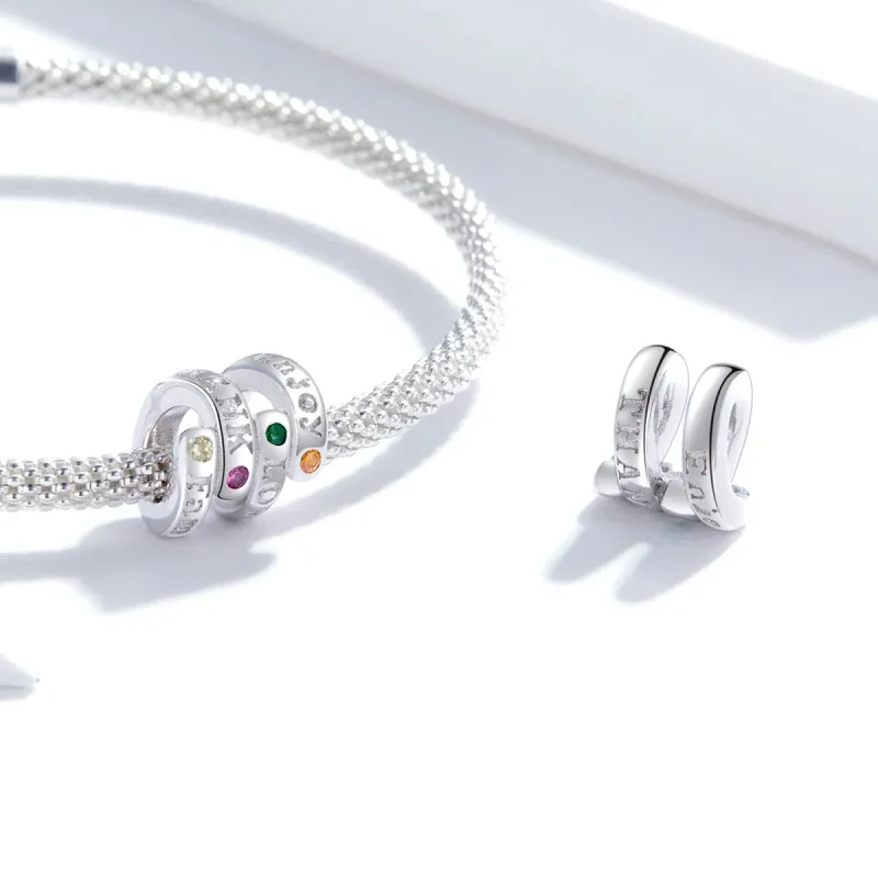 (kép) PANDORA típusú Hálaadás kulcsszavak Charm - BSC341 - Megtekintés 4