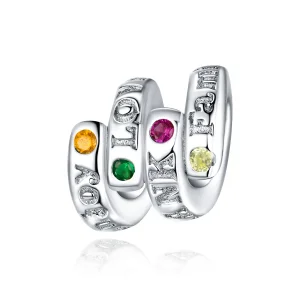 (kép) PANDORA típusú Hálaadás kulcsszavak Charm - BSC341