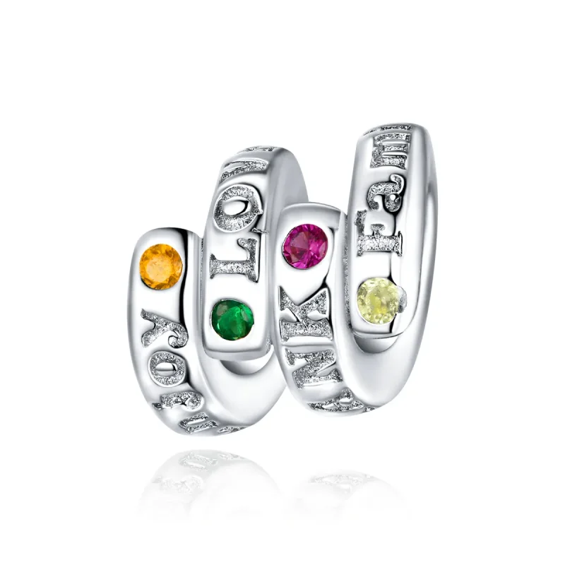 (kép) PANDORA típusú Hálaadás kulcsszavak Charm - BSC341