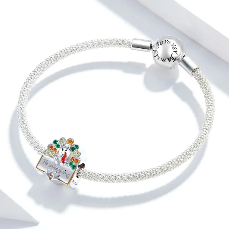 (kép) PANDORA típusú Hálaadás Törökország Charm - BSC339 - Megtekintés 3