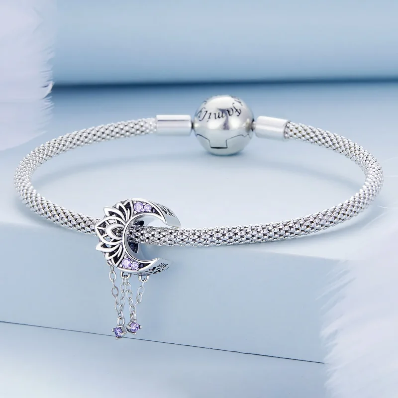 (kép) PANDORA típusú Hold bojt Charm - BSC636 - Megtekintés 3