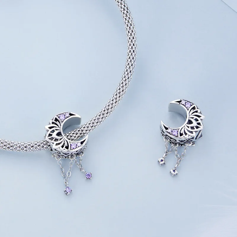 (kép) PANDORA típusú Hold bojt Charm - BSC636 - Megtekintés 4