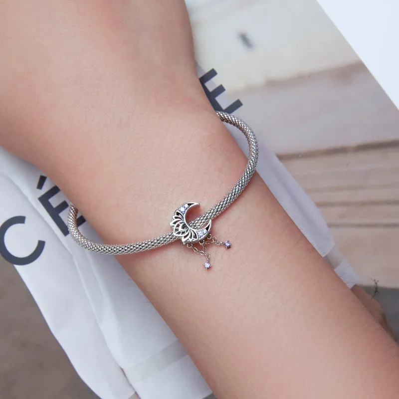 (kép) PANDORA típusú Hold bojt Charm - BSC636 - Megtekintés 5