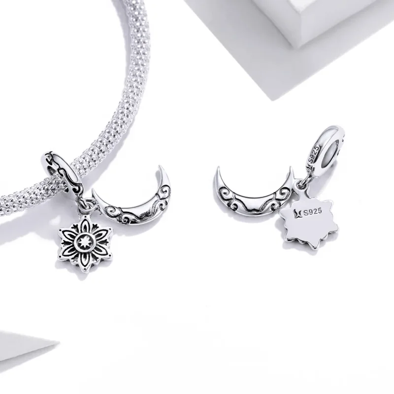 (kép) PANDORA típusú hold lótusz charm - SCC1826 - Megtekintés 4