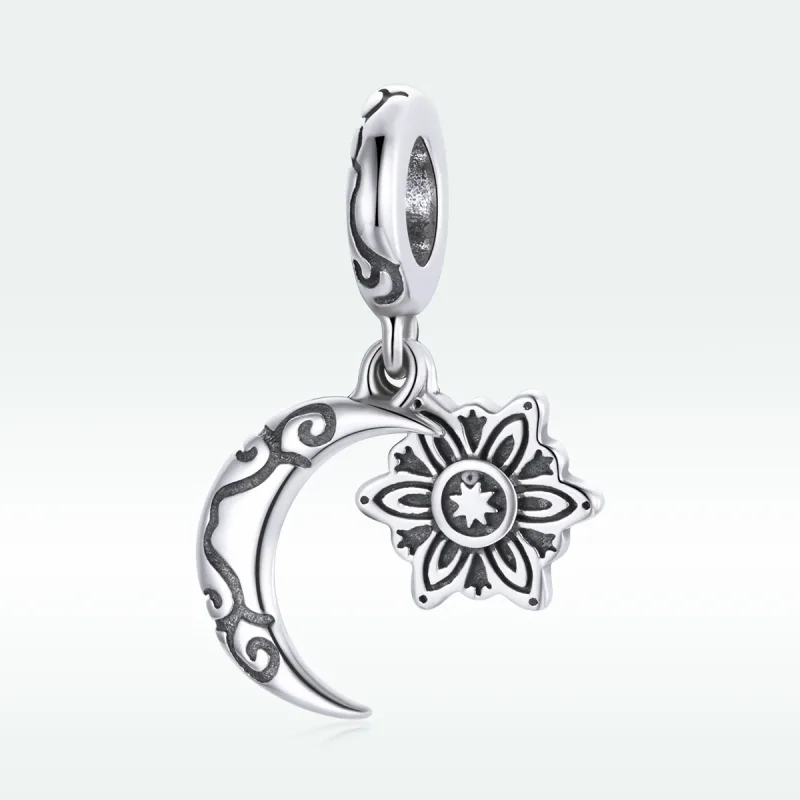 (kép) PANDORA típusú hold lótusz charm - SCC1826 - Megtekintés 5