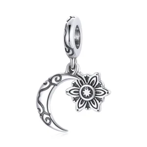 PANDORA típusú hold lótusz charm - SCC1826 (kép) PANDORA típusú hold lótusz charm - SCC1826