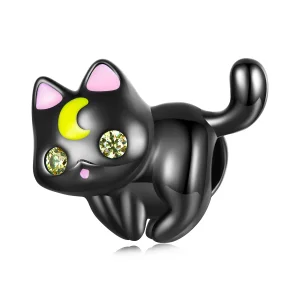 (kép) PANDORA típusú Hold macska Charm - SCC2386