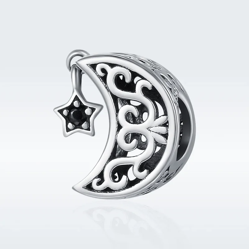 (kép) PANDORA típusú hold és csillag charm - SCC483 - Megtekintés 2