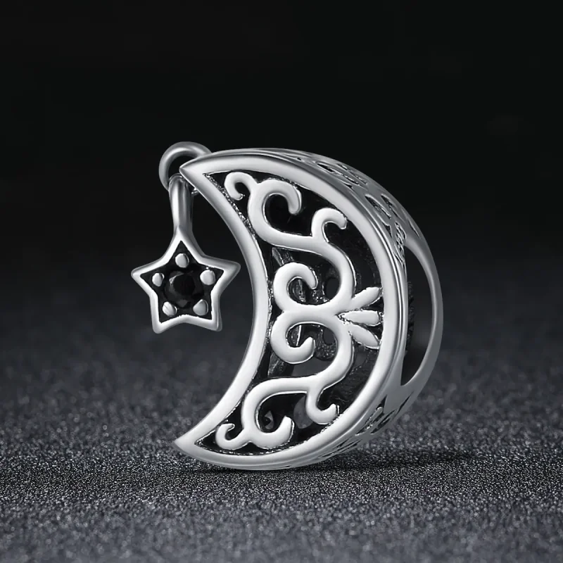(kép) PANDORA típusú hold és csillag charm - SCC483 - Megtekintés 3