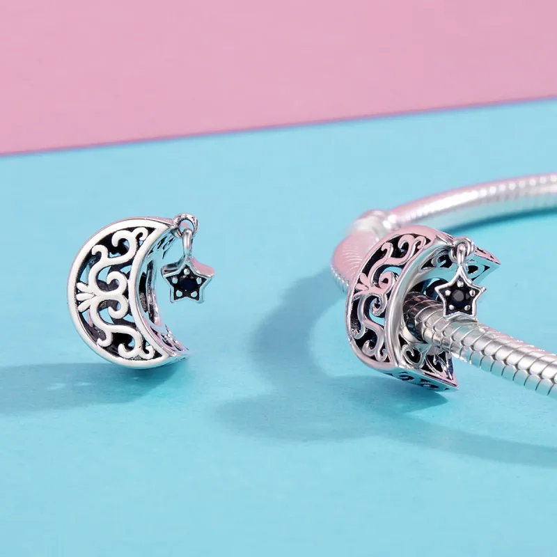 (kép) PANDORA típusú hold és csillag charm - SCC483 - Megtekintés 6
