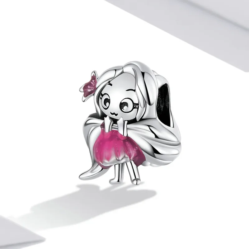 (kép) PANDORA típusú Hosszú hajú lány Charm - SCC2172 - Megtekintés 2