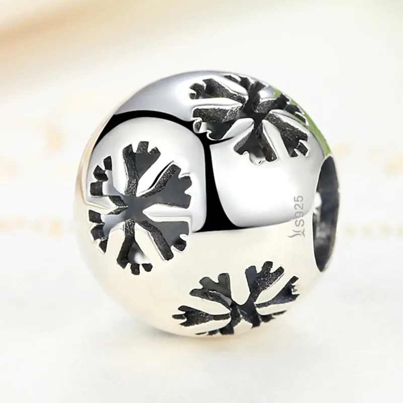 (kép) PANDORA típusú hópehely charm - SCC070 - Megtekintés 3