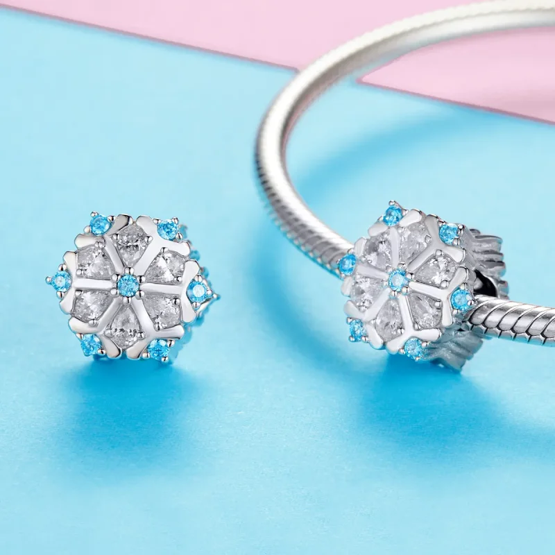 (kép) PANDORA típusú hópehely charm - SCC1077 - Megtekintés 3