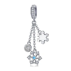 PANDORA típusú hópehely függő charm - SCC1020 (kép) PANDORA típusú hópehely függő charm - SCC1020
