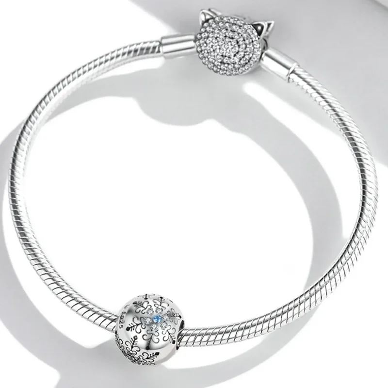 (kép) PANDORA típusú Hópelyhek Charm - BSC513 - Megtekintés 3