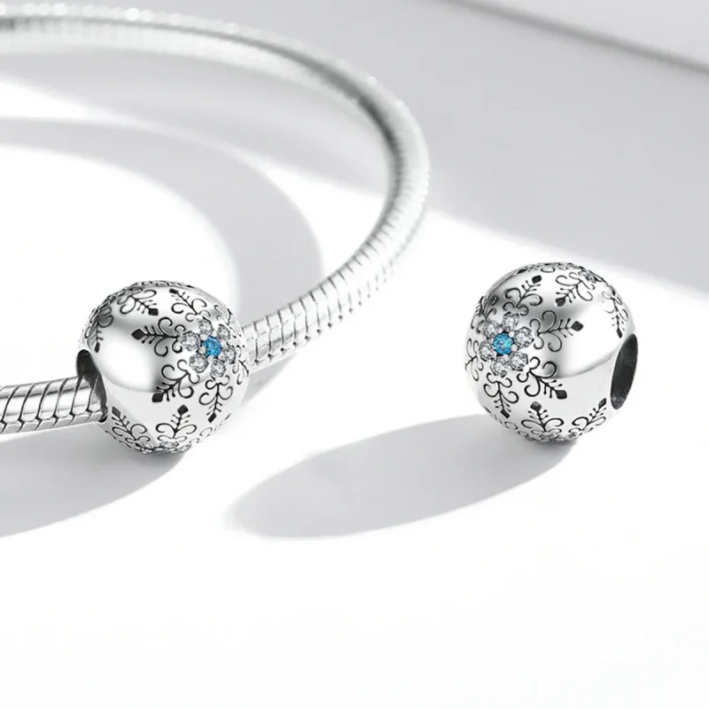 (kép) PANDORA típusú Hópelyhek Charm - BSC513 - Megtekintés 4