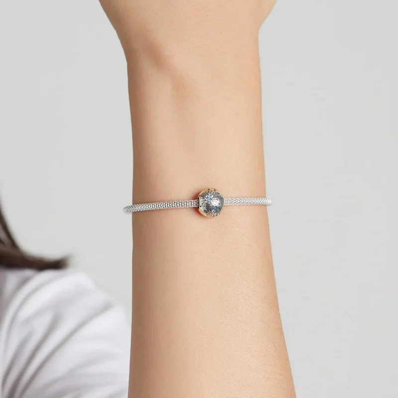 (kép) PANDORA típusú Hópelyhek Charm - BSC513 - Megtekintés 5